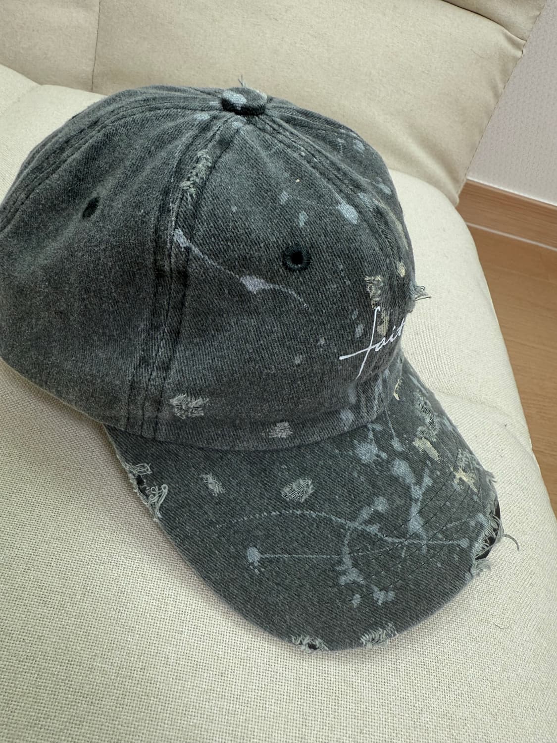디스트레스드 페인팅 캡 상품이미지8