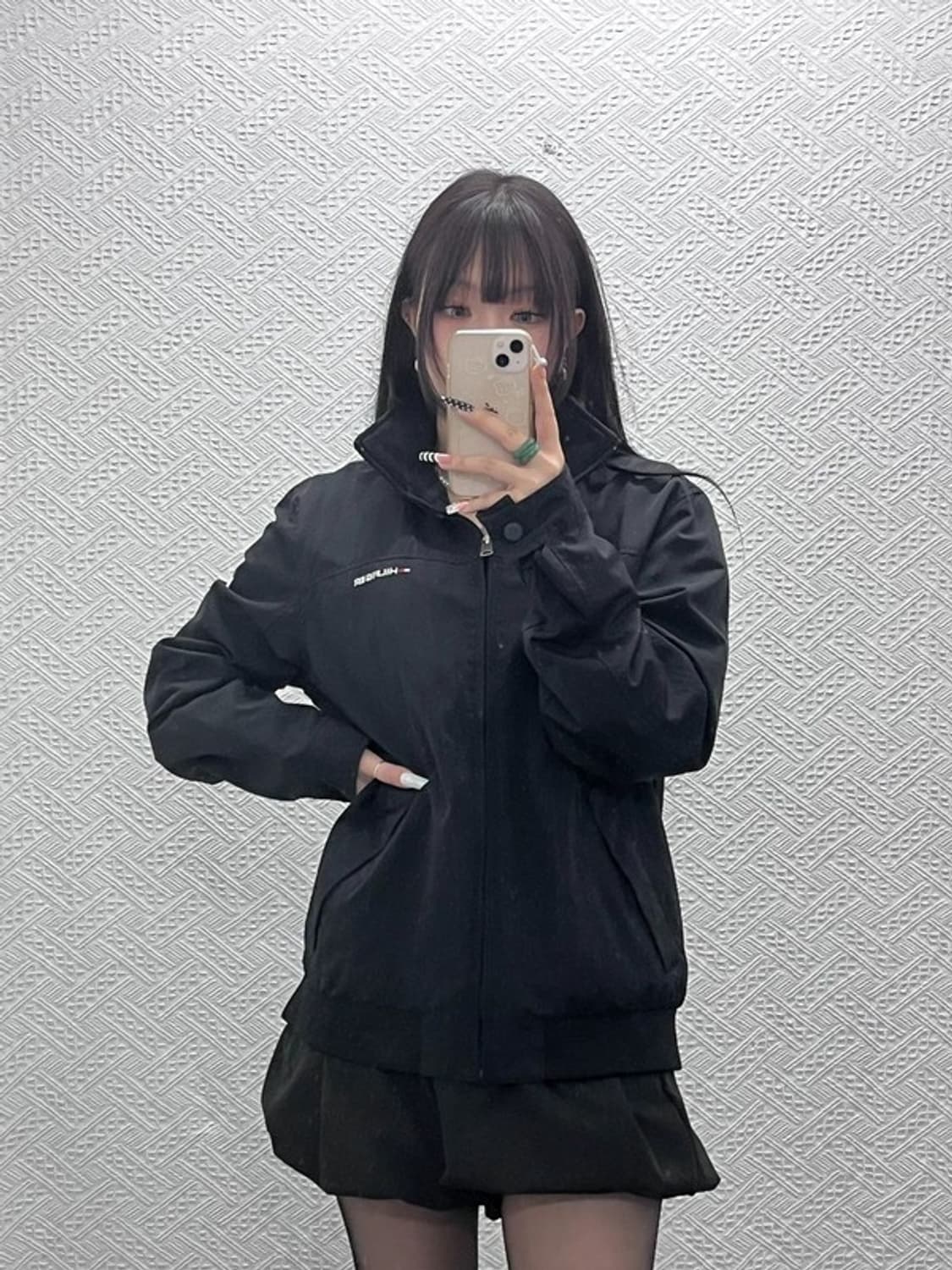 타미힐피거 모던시크 캐주얼 하이넥 바람막이 자켓 M C10718 상품이미지2