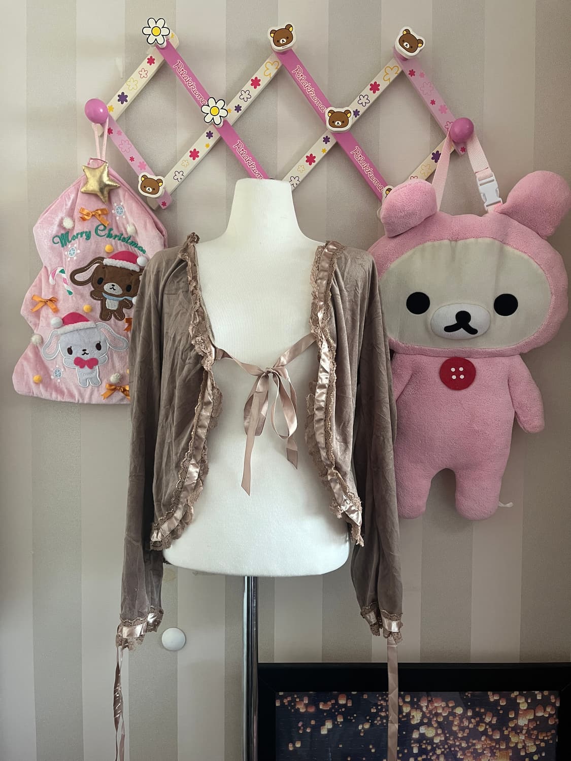 빈티지캘빈클라인슬립원피스가디건코디세트벨벳오리엔탈페어리 상품이미지5