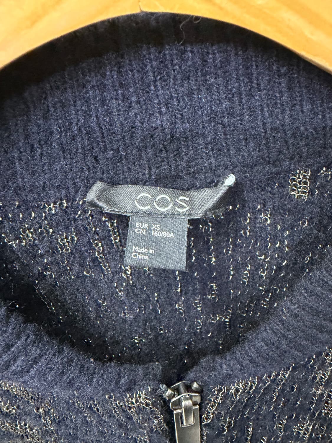 정품) COS 코스 여성 믹스 컬러 니트 자켓 XS 상품이미지6