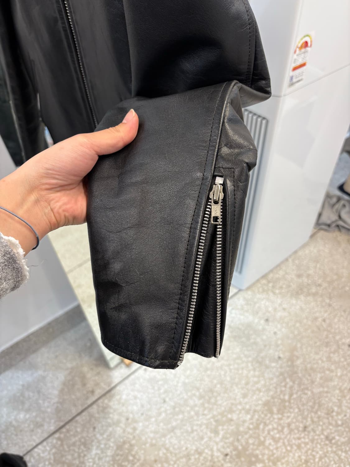 Vintage leather jacket 40 상품이미지4