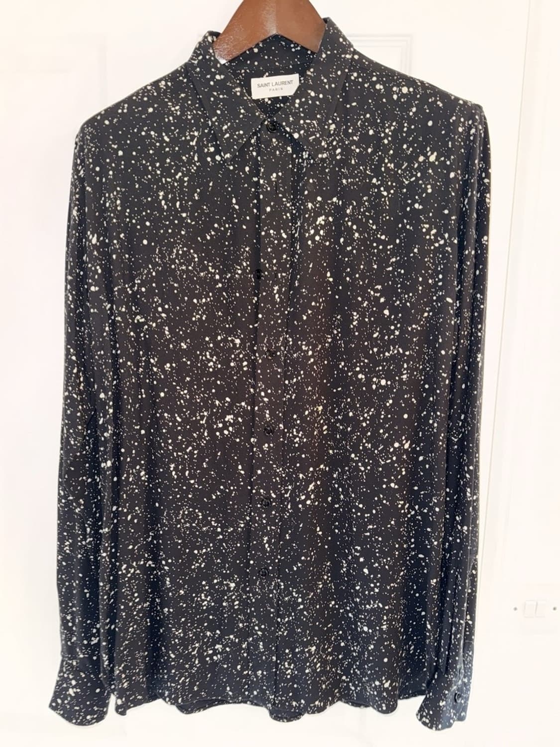 에디 생로랑 스플래터 셔츠 39 15 1/2 셔츠 상품이미지1