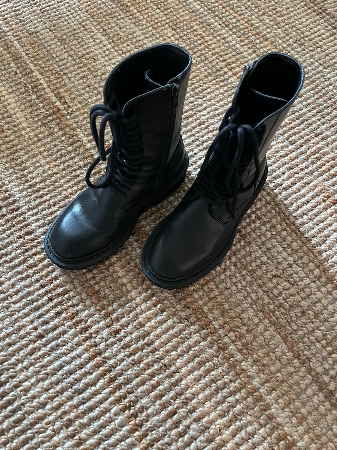 ANN DEMEULEMEESTER 앤 드뮐미스터 레이스업 부츠 36 상품이미지2