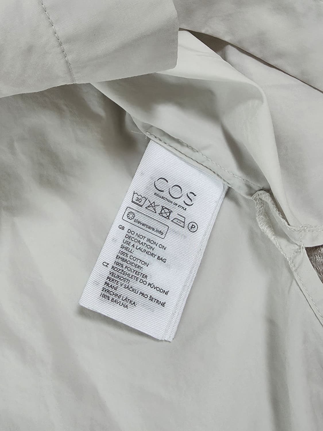 COS 코스 차이나 슬릿 블라우스 상품이미지6