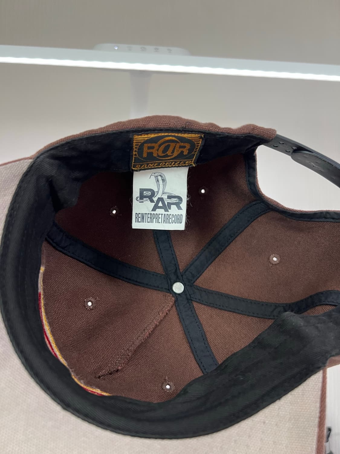 랄 PRTL 페인티드 빈티지 트러커 캡_브라운 상품이미지8