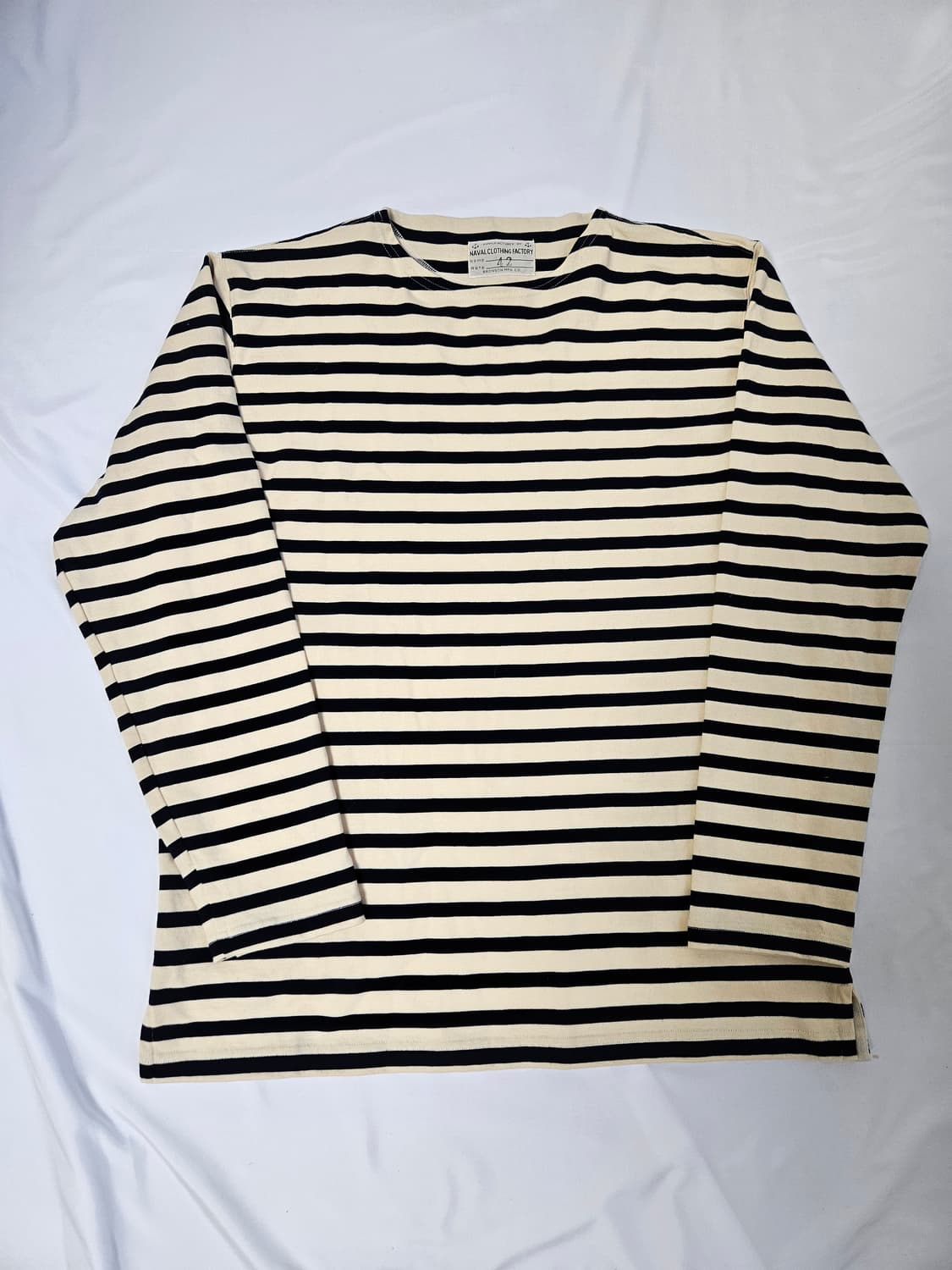 프렌치 브르타뉴 스트라이프 티셔츠 살구/네이비42 상품이미지1