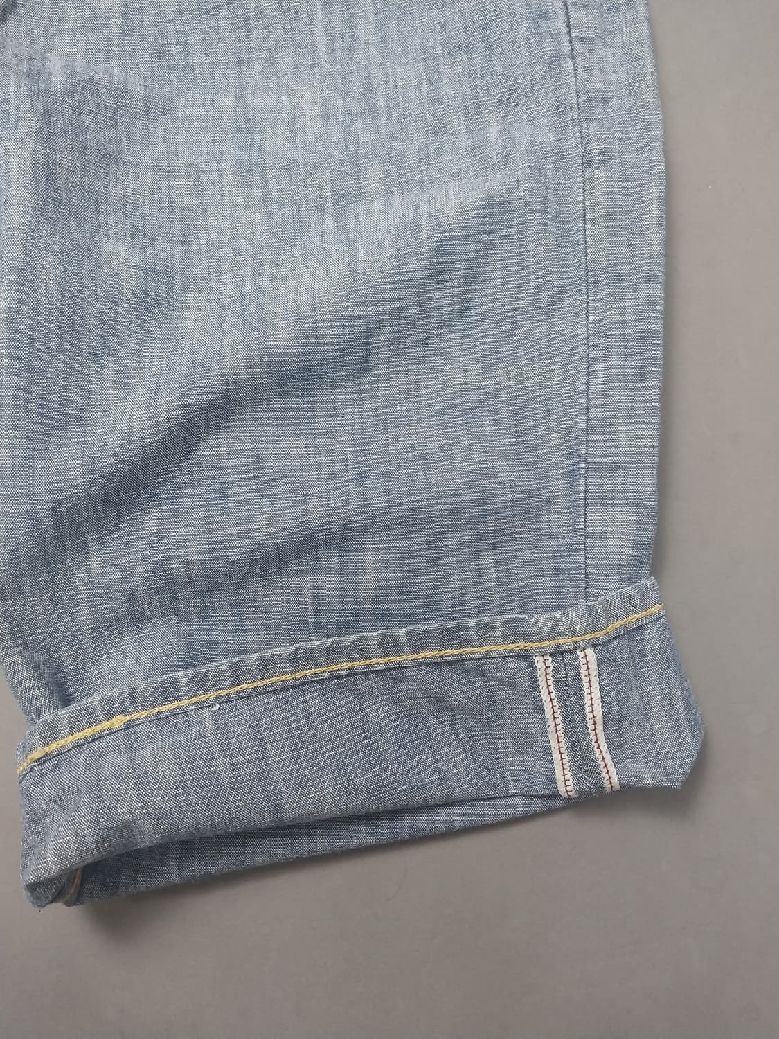 [34] 리바이스 522 R탭 린넨 셀비지 슬림 테이퍼드 쇼츠 반바지 상품이미지5