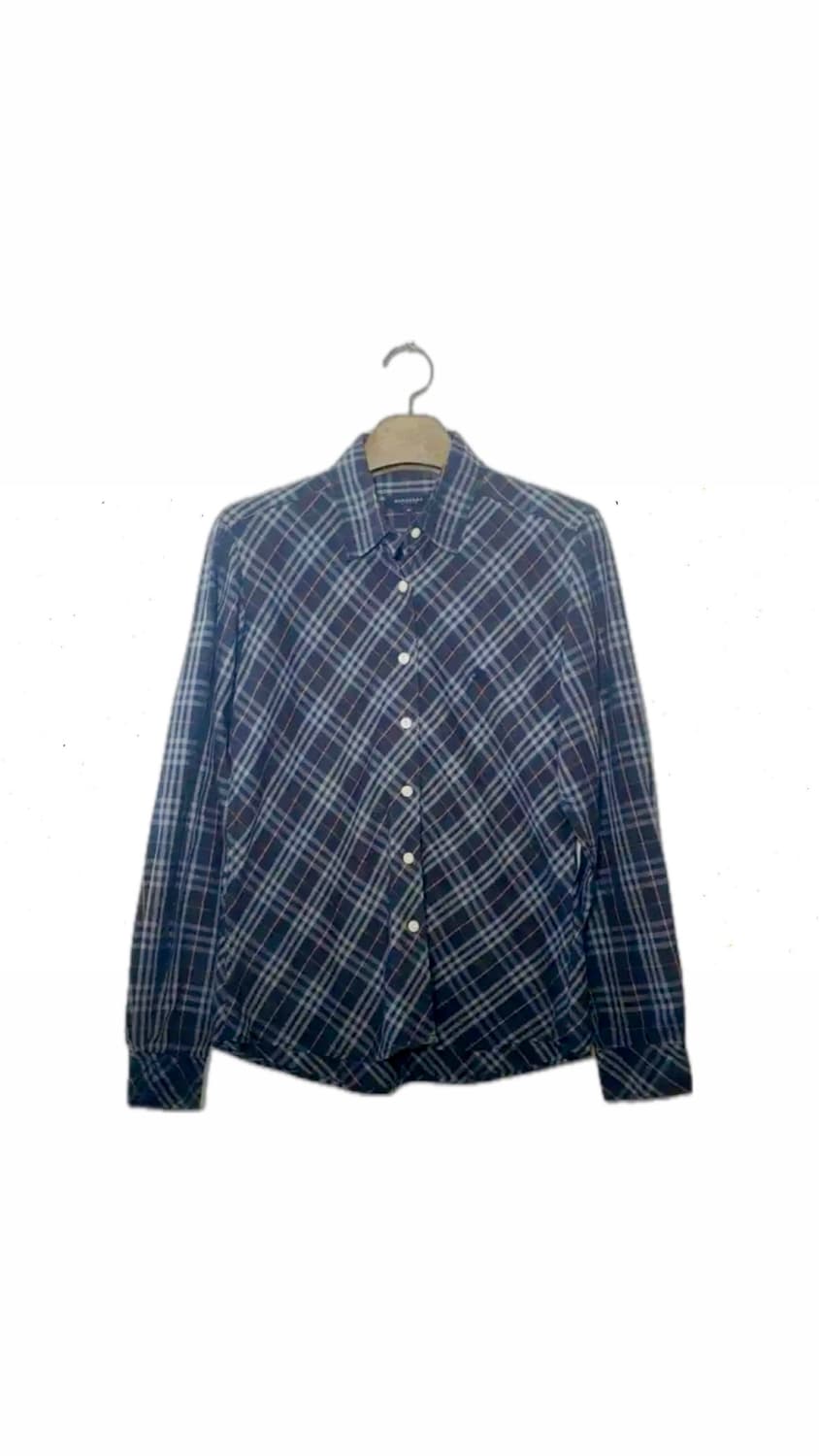 [정품/후루츠최저가]버버리 런던 클래식 네이비 노바 체크 셔츠 상품이미지1