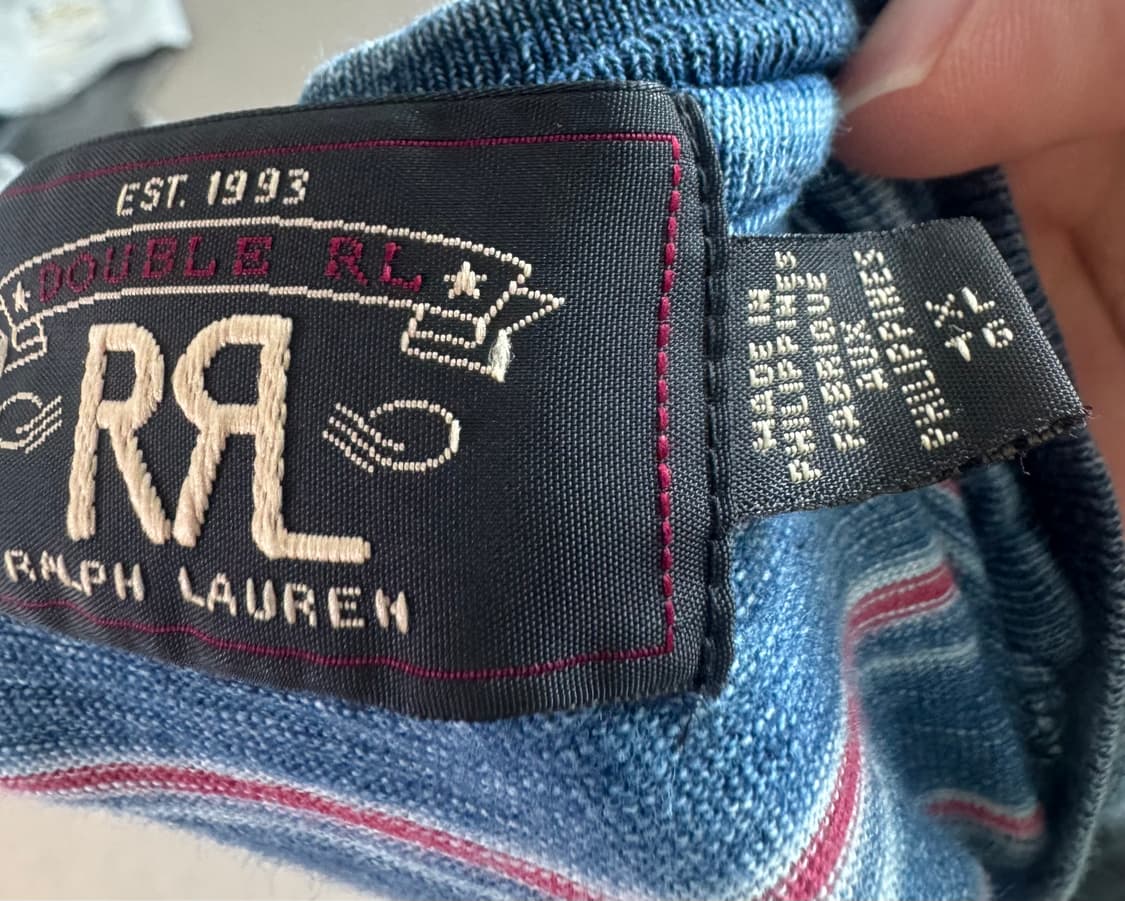 RRL 인디고블루 티셔츠 XL 상품이미지6