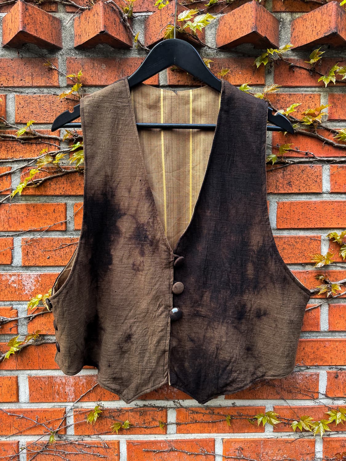 Vintage Tie-dye Linen Vest 상품이미지4