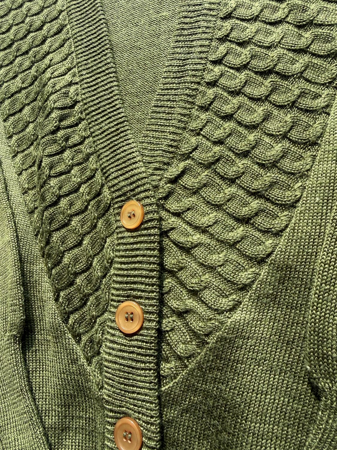 그린 니트 가디건 상품이미지3