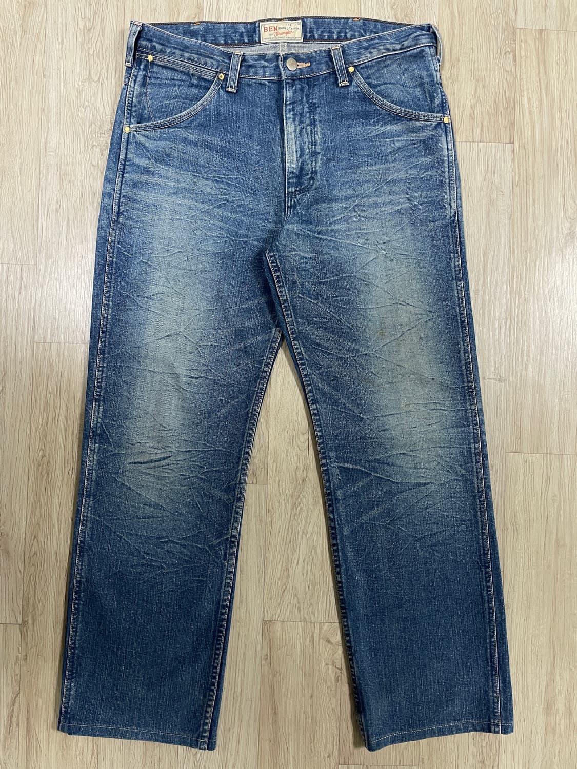 33) 40's 복각 랭글러 벤 로데오 워싱 데님팬츠(RRL&LVC&폴로 상품이미지2