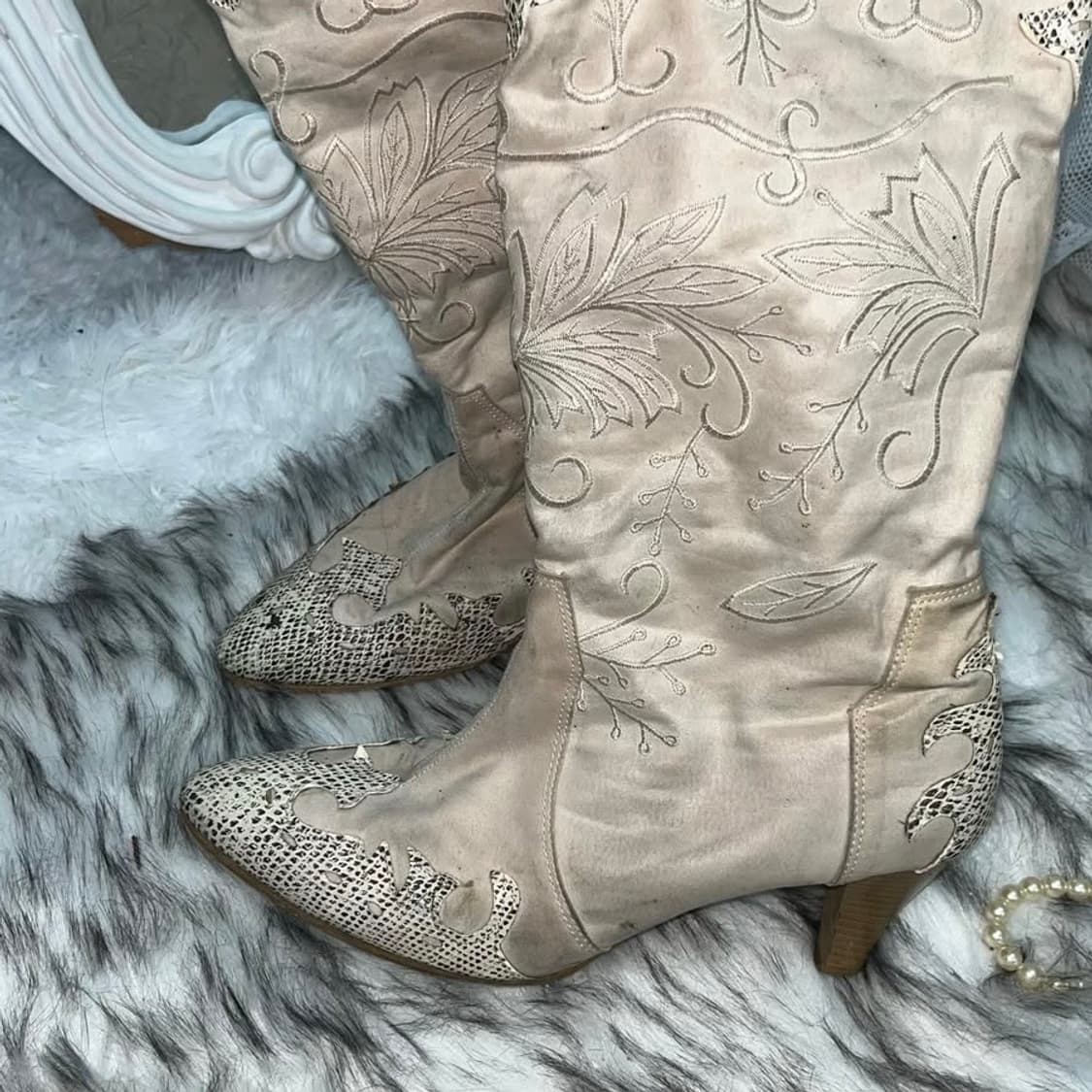 빈티지 웨스턴 부츠힐 상품이미지4