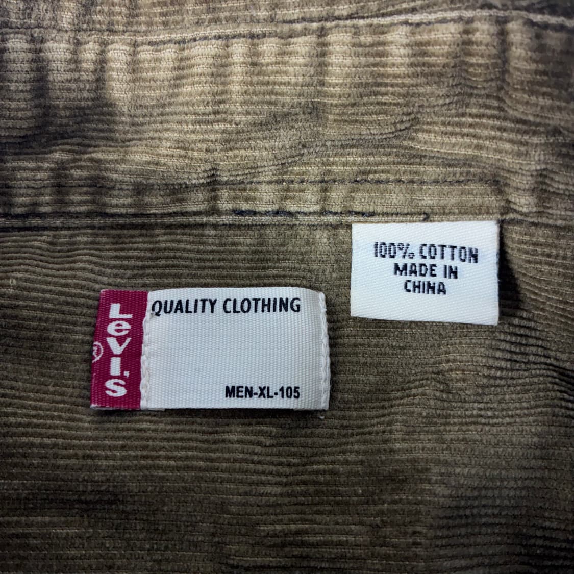 Levi's 리바이스 90‘s 브라운 코듀로이 셔츠 상품이미지4