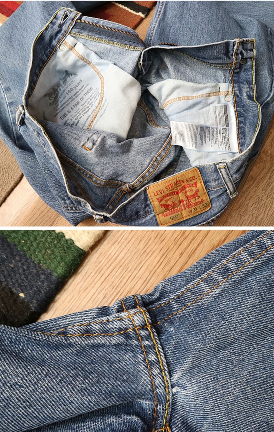  LEVIS 리바이스 550 데님 30사이즈 추천 세탁완료 상품이미지7