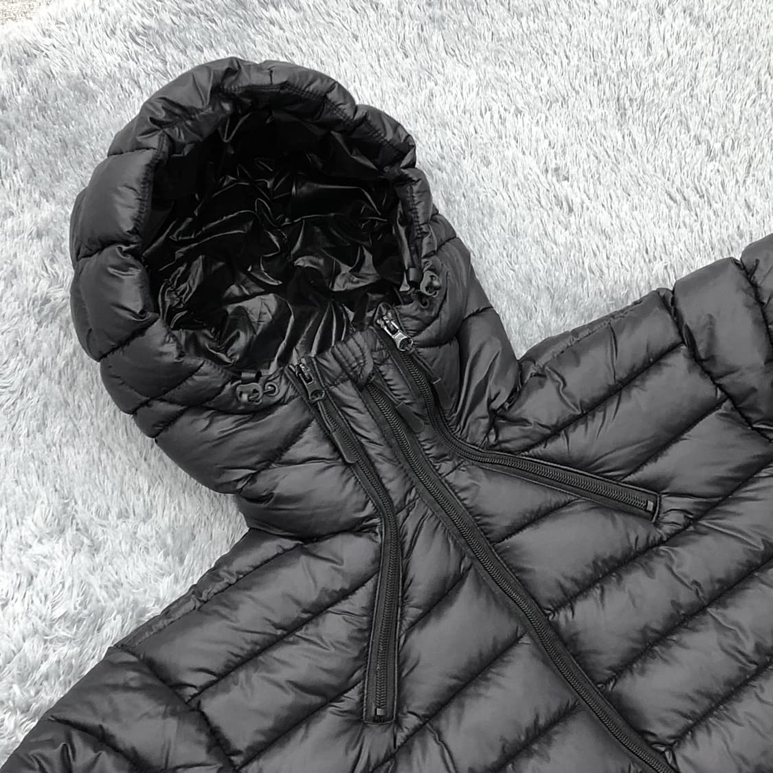 [premium] 립스탁 경량패딩 블랙 상품이미지1