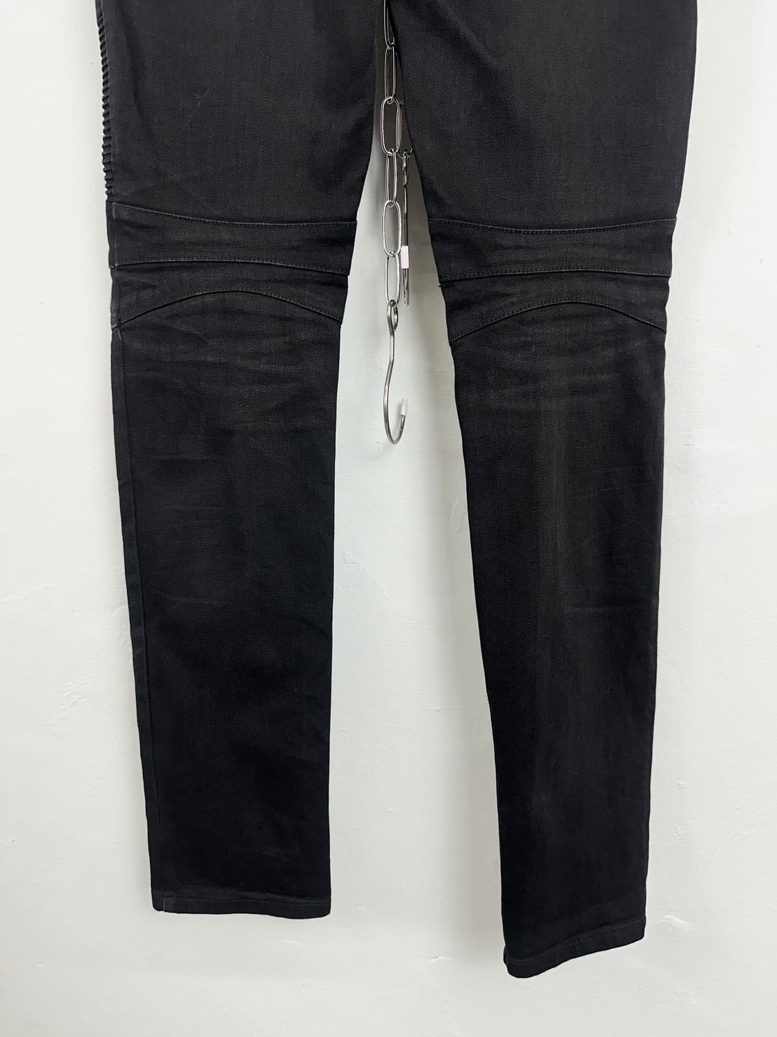 Balmain Coated Biker Denim Jeans 상품이미지5
