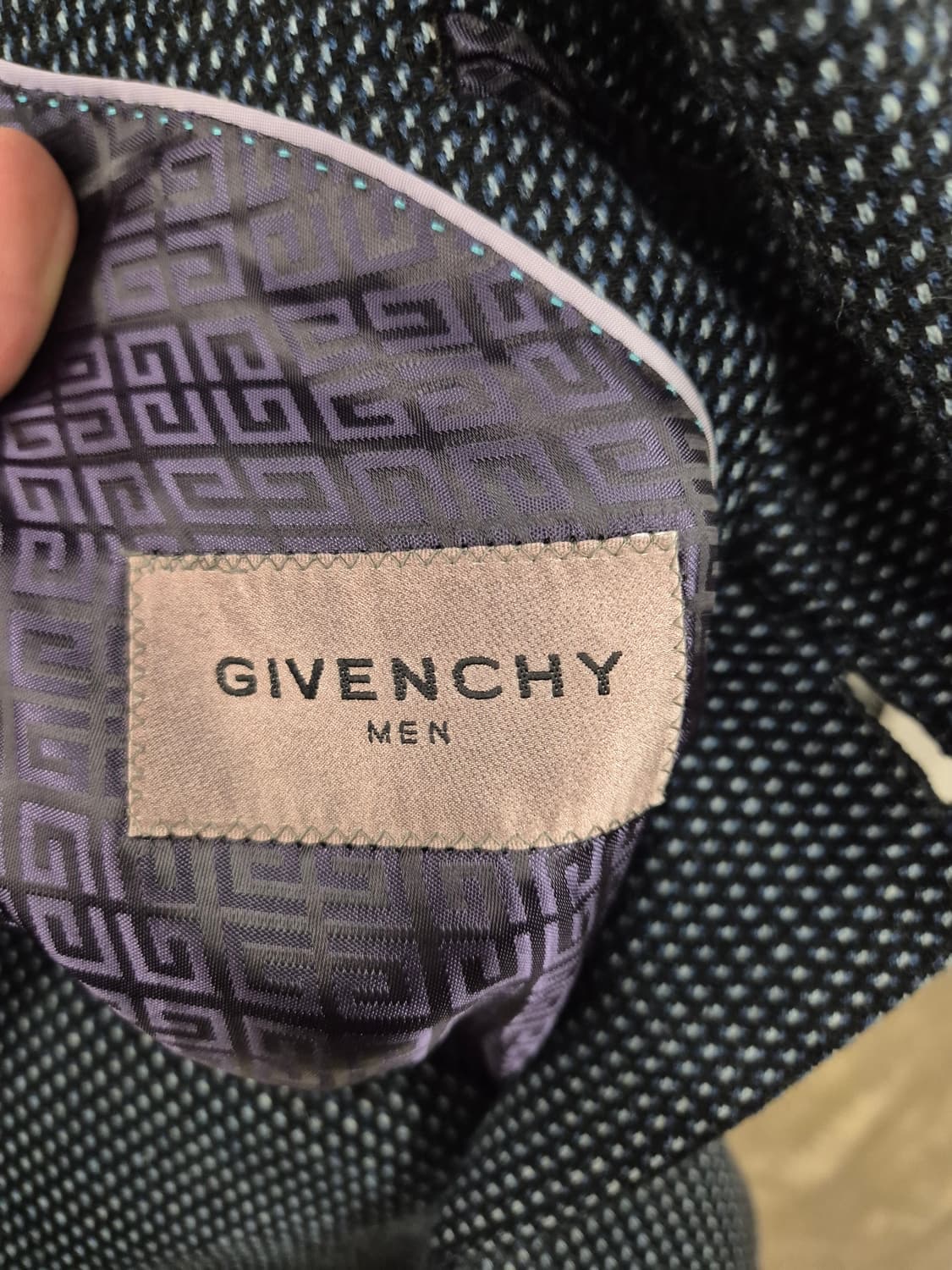 지방시 콜롬보 캐시미어 체크 자켓 100 상품이미지5