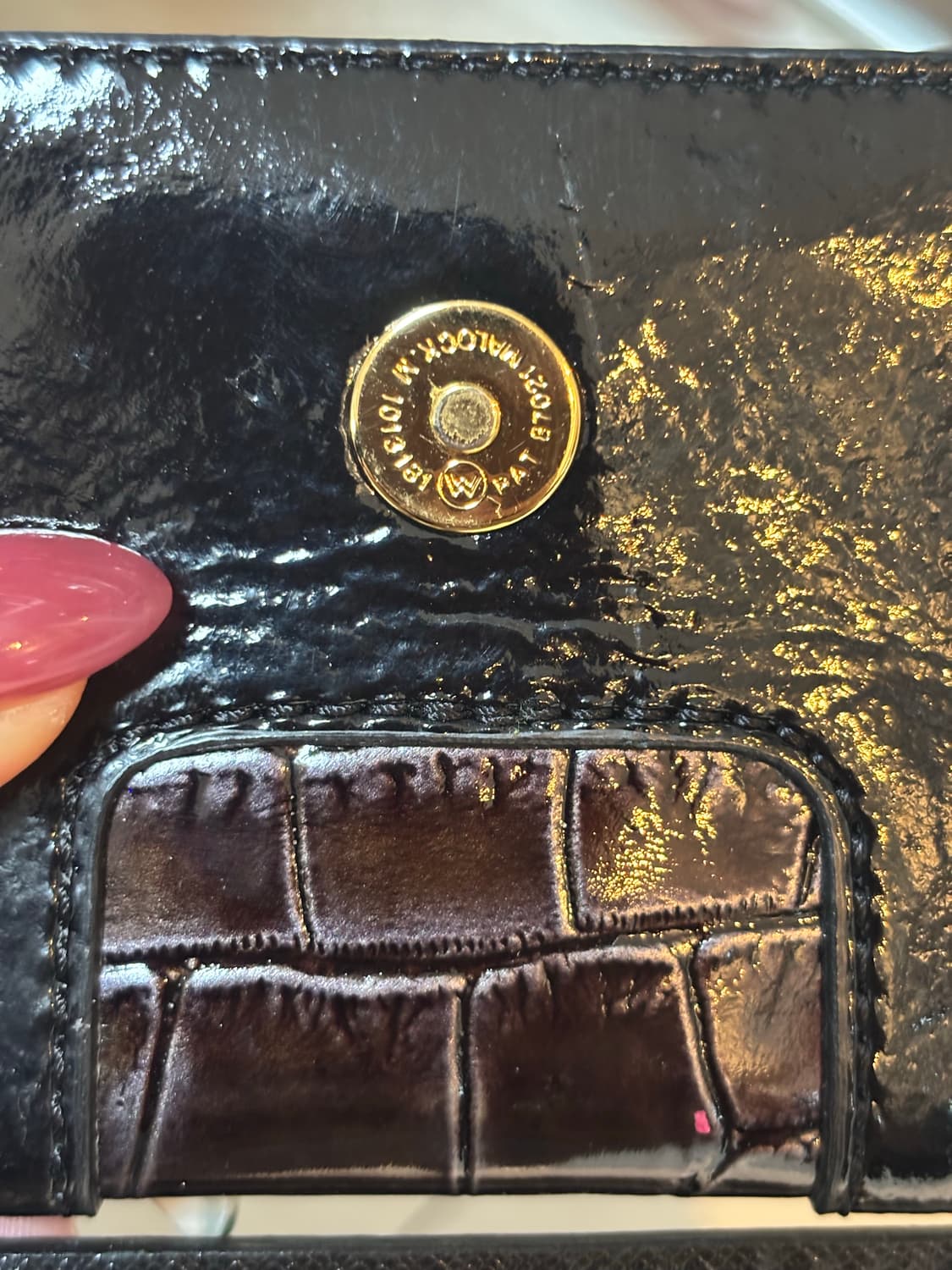 [이태리산] 비제바노(Vigevano)천연가죽 악어패턴 핸드백 상품이미지4