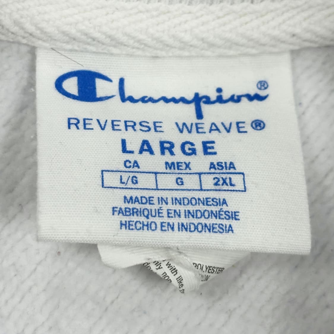 챔피온 리버스위브 화이트 크루넥 맨투맨 (실측 XL) 상품이미지5