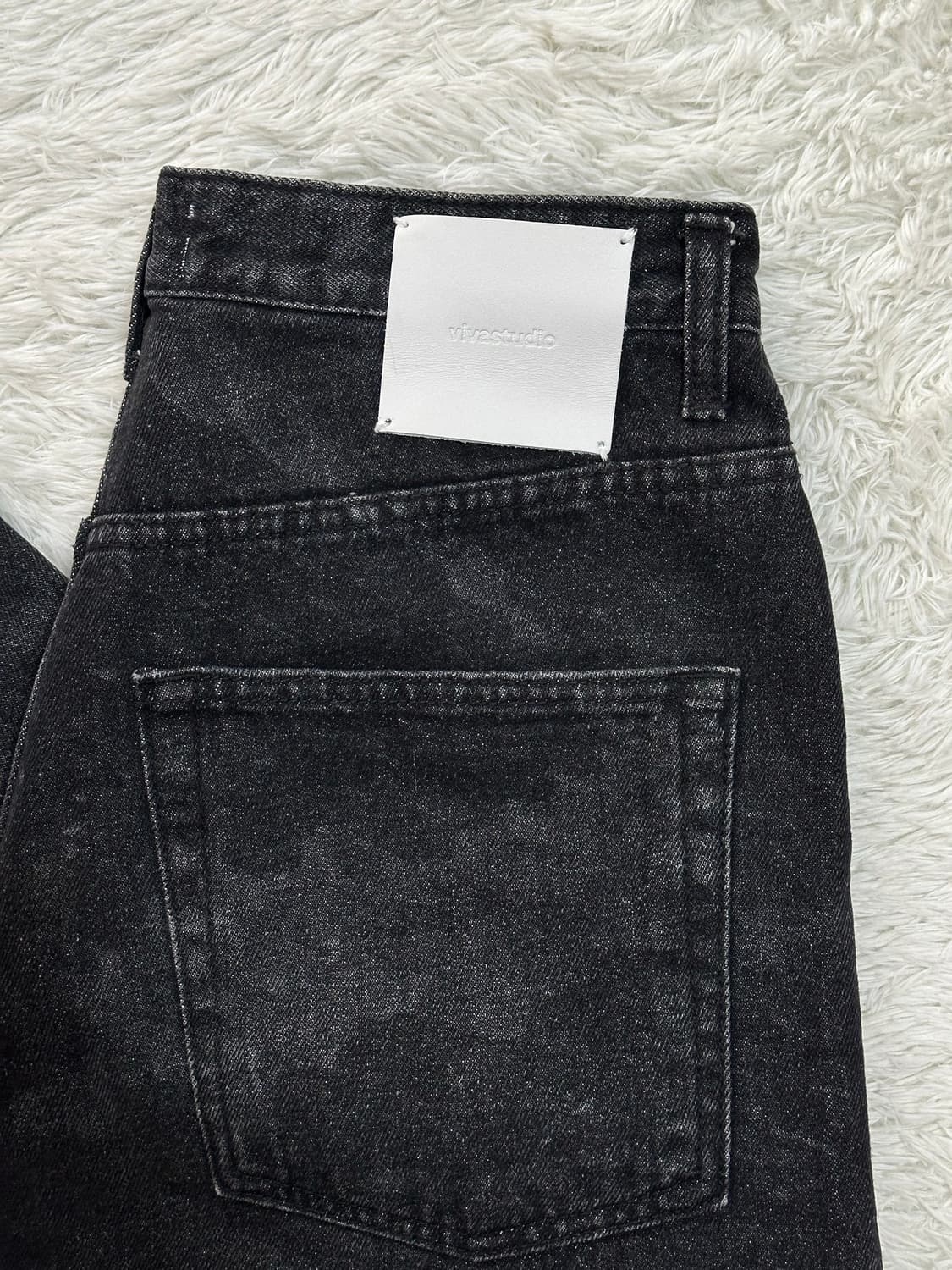 Vivastudio 블랙 데님 팬츠 S 상품이미지2