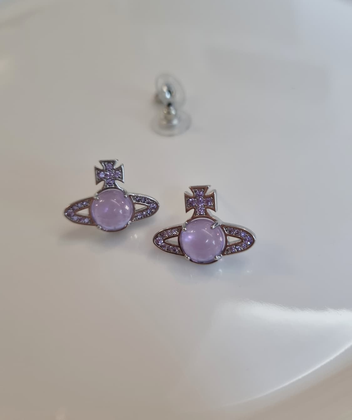 비비안웨스트우드 업사이클링 퍼플볼 귀걸이 상품이미지5