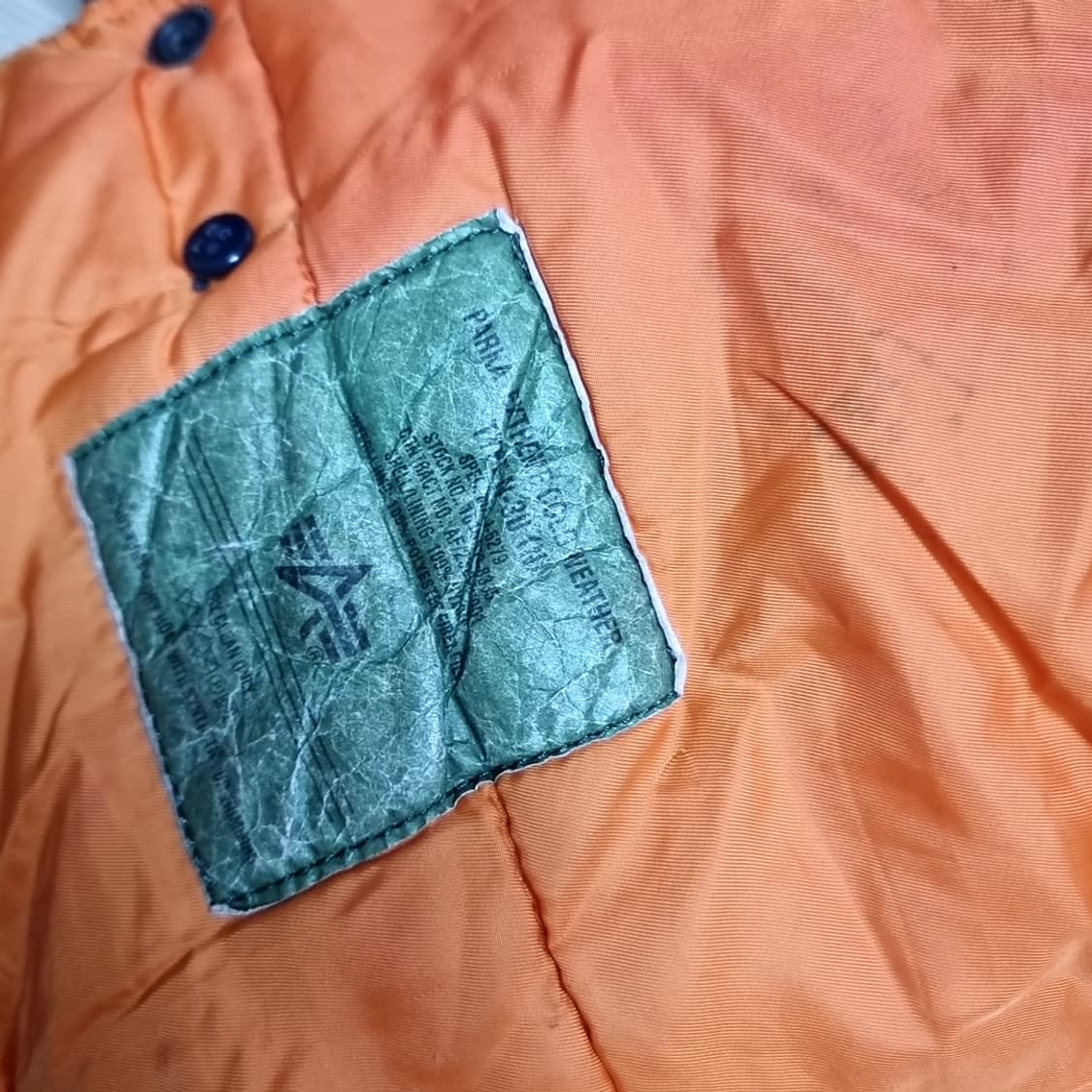 알파인더스트리 N3B 네이비 패딩 점퍼(S) 상품이미지5