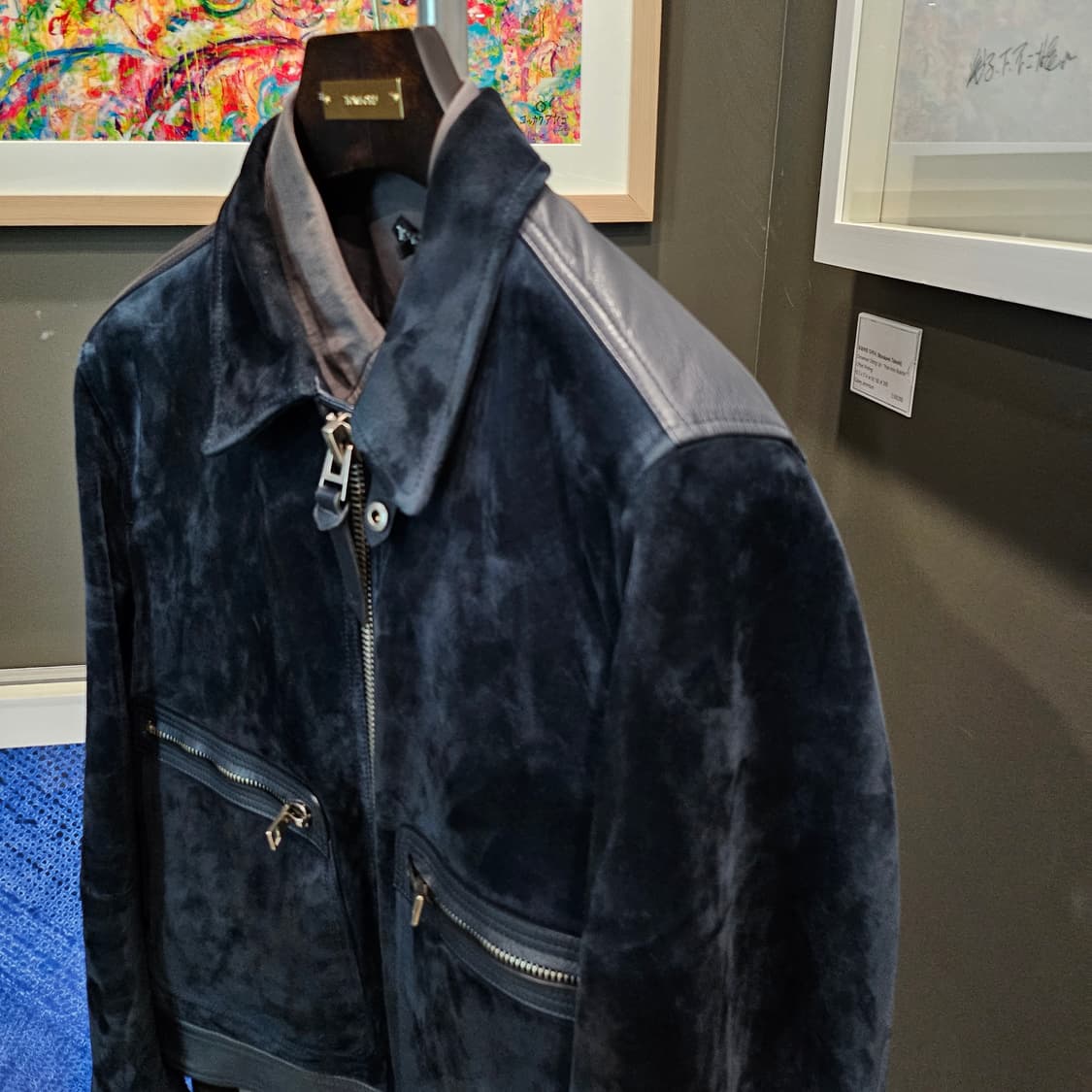 톰포드 풀 그레인 레더트림 스웨이드 신상 트러커자켓 상품이미지5