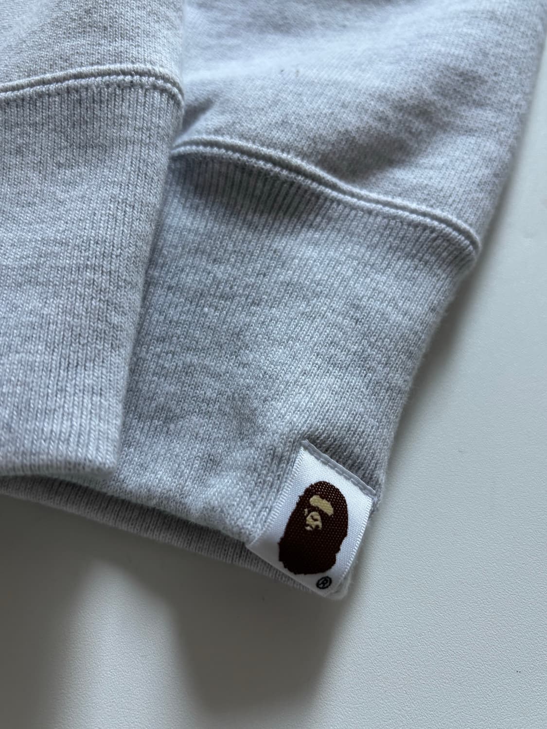 (미사용) Bape 베이프 멜란지그레이 풀오버 백프린팅 애프터 후드  상품이미지7