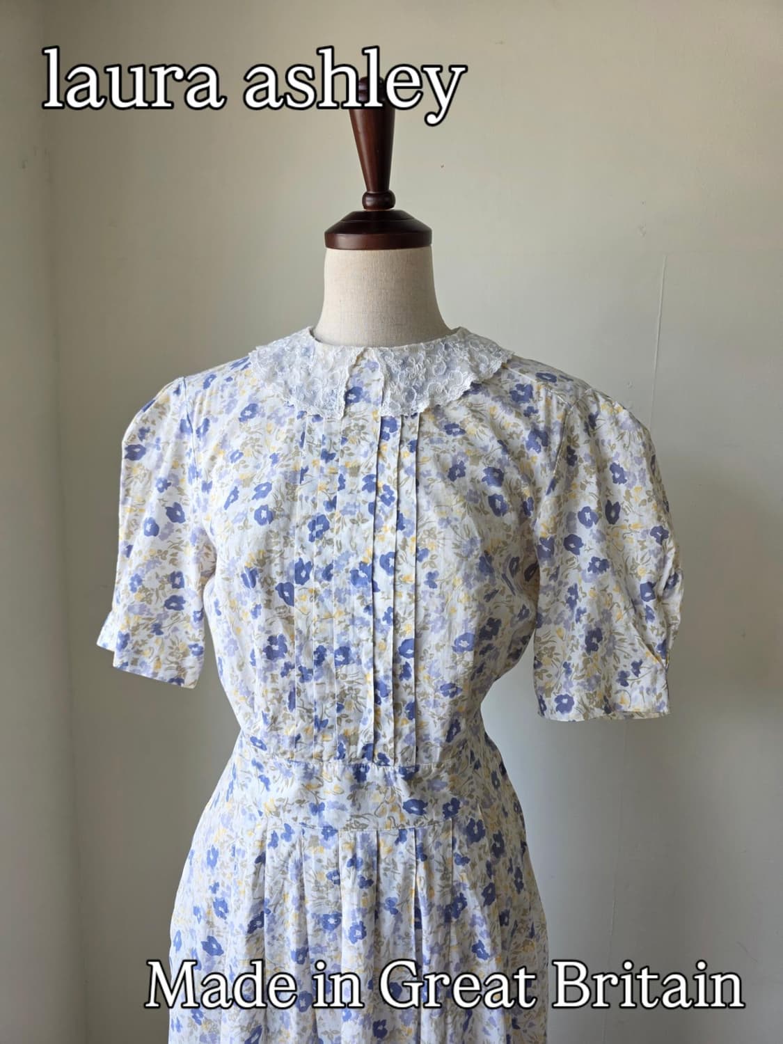 laura ashley 로라애슐리 레이스 카라 플라워 롱 원피스 상품이미지1