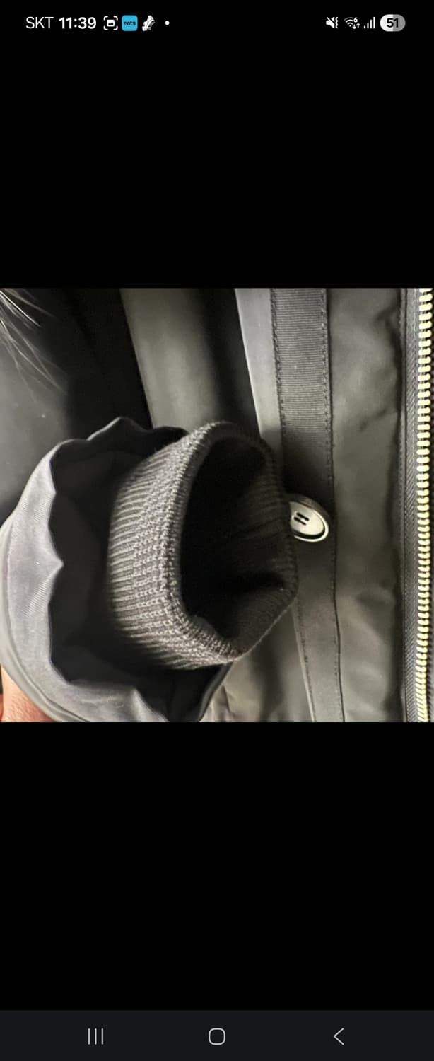 시스템옴므 남성 후드블랙퍼 패딩 100 상품이미지4