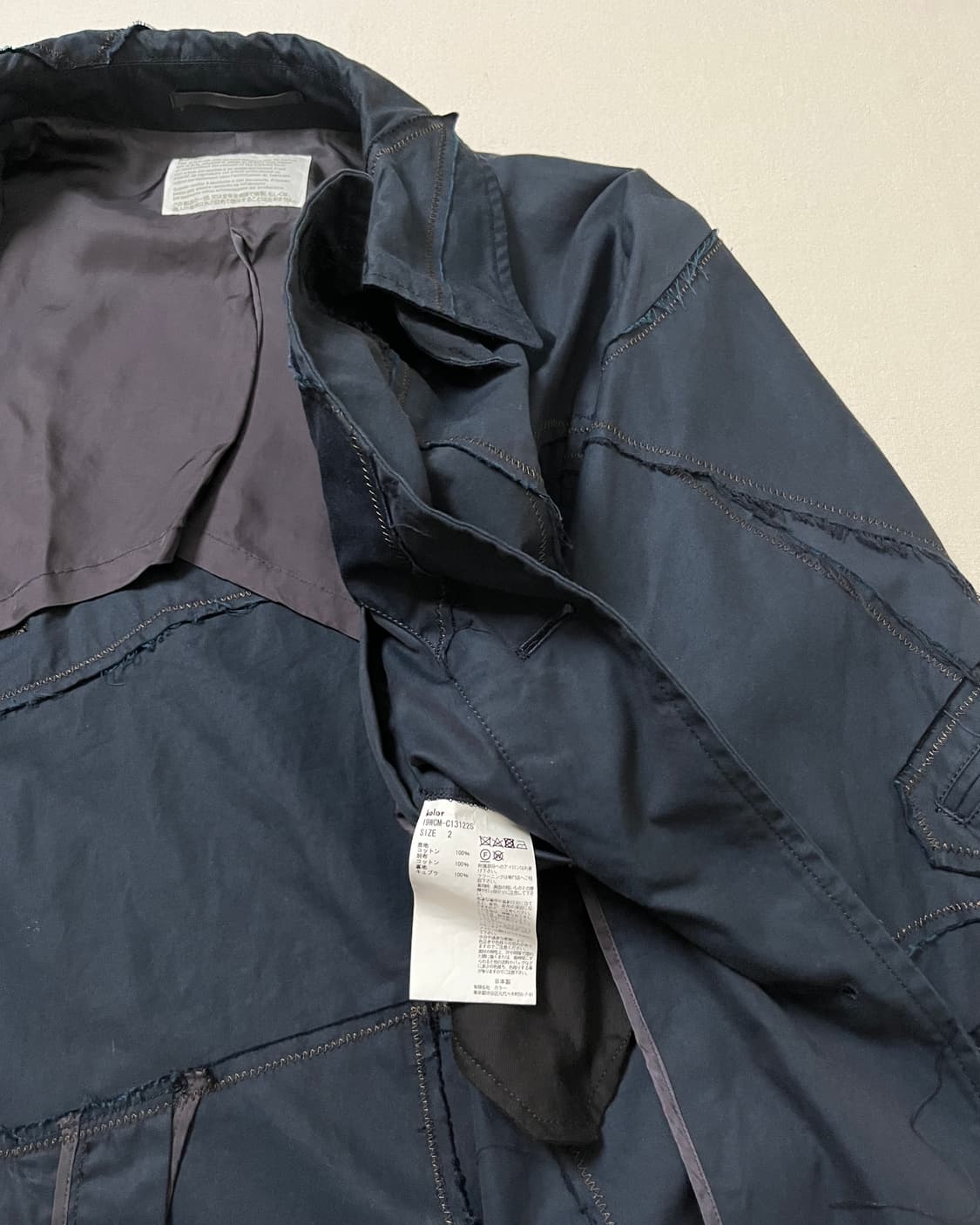 Kolor 컬러 패치워크 코트 patchwork coat 상품이미지6