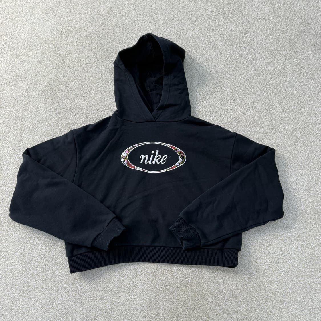 [S] 나이키 여성 플라워 로고 크롭 후드티 1231T1 상품이미지1