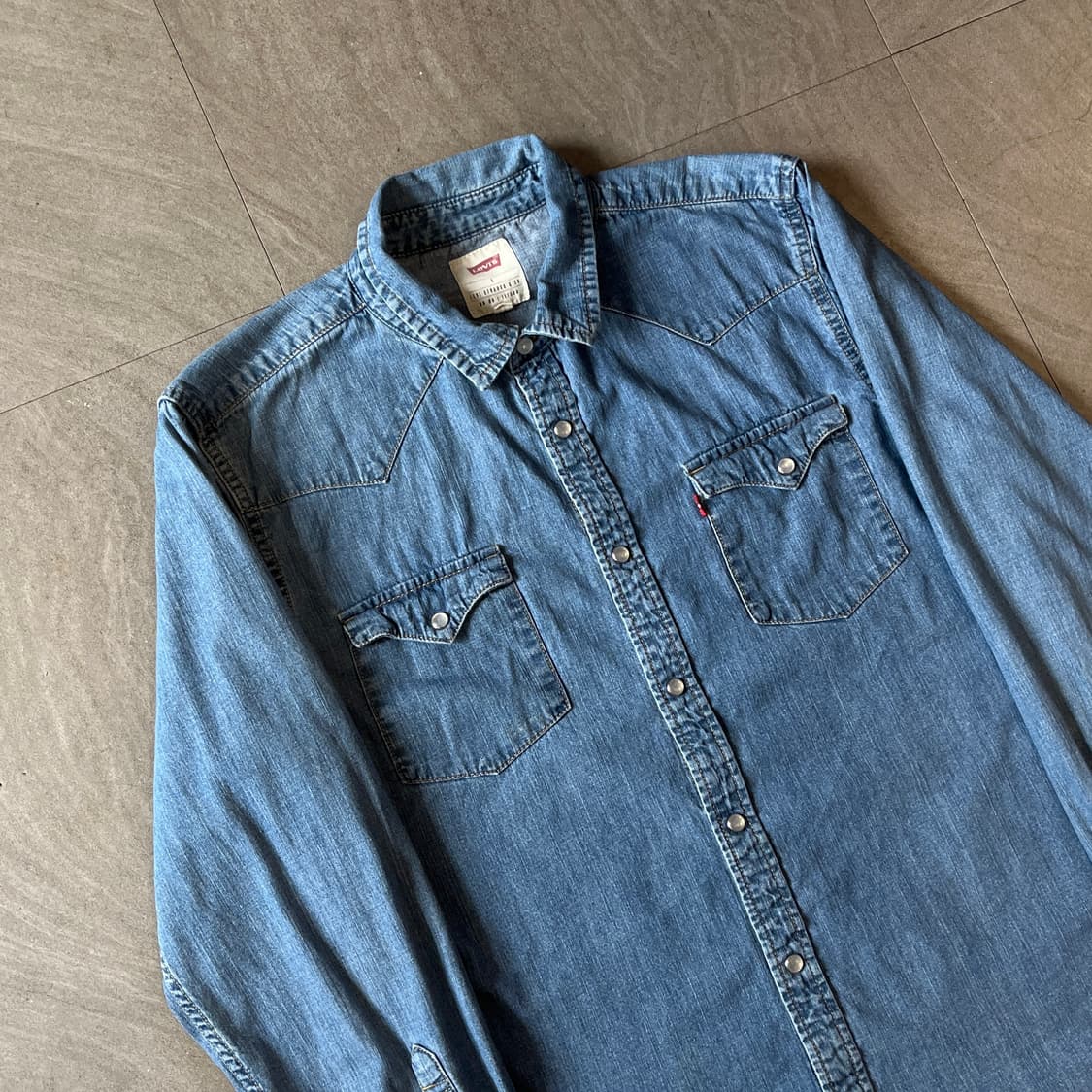 리바이스 정품 데님 긴팔 청 셔츠 상품이미지4