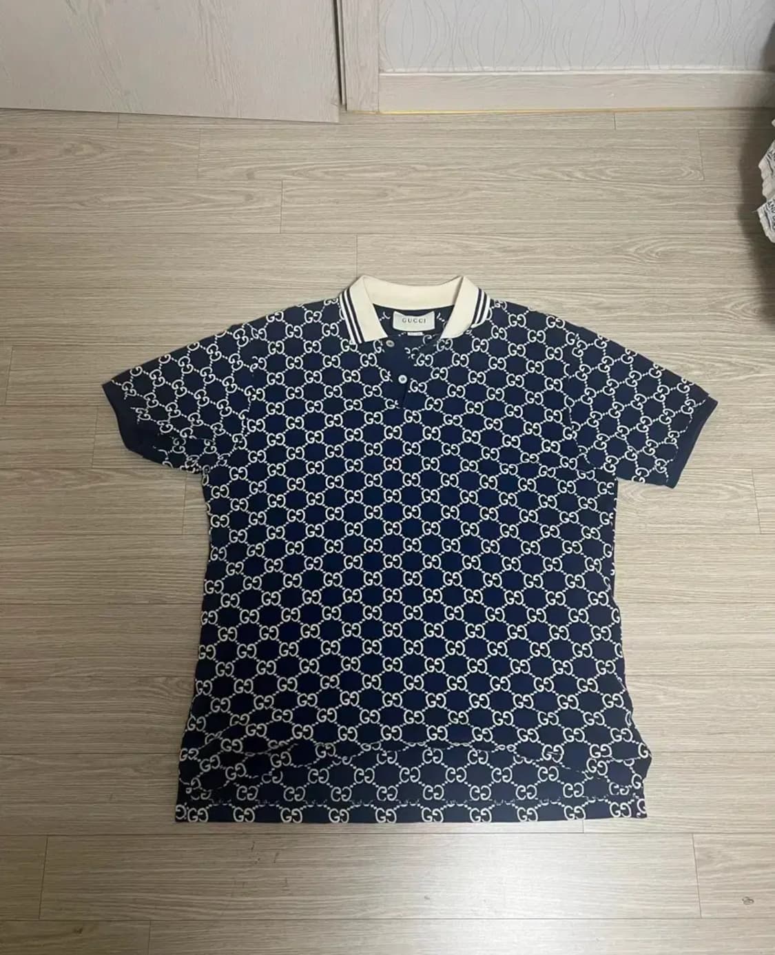 구찌 GG로고 코튼 폴로 카라 반팔티 상품이미지1