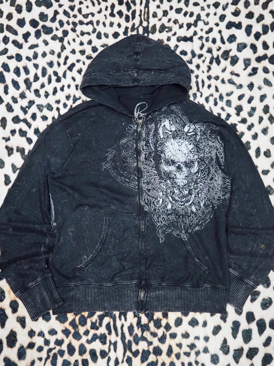 Y2k 펑크 스컬 후디 상품이미지1