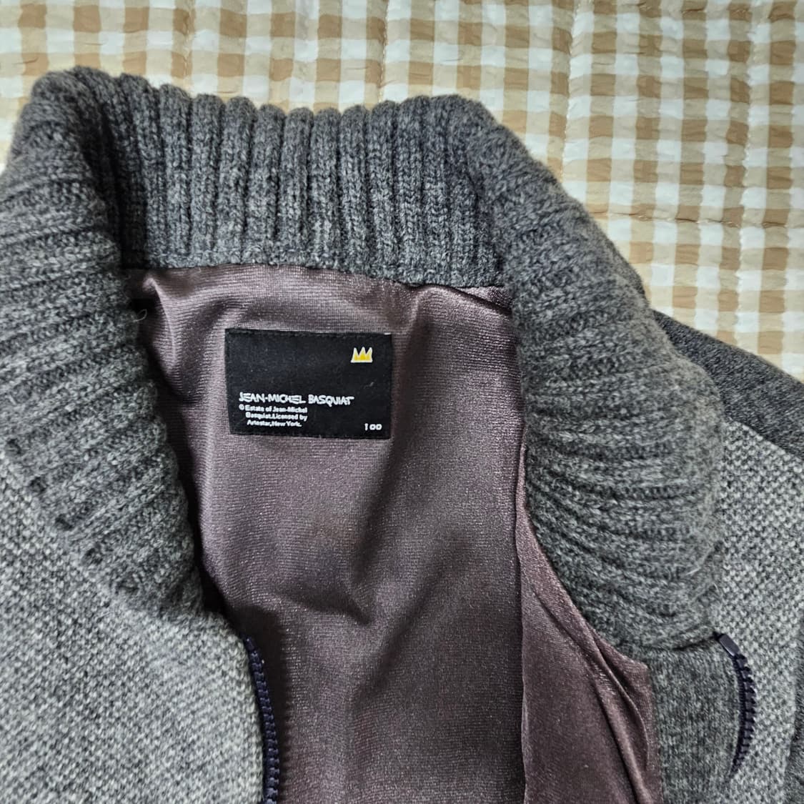 장미쉘바스키아 방풍 니트 가디건 남자100 상품이미지6