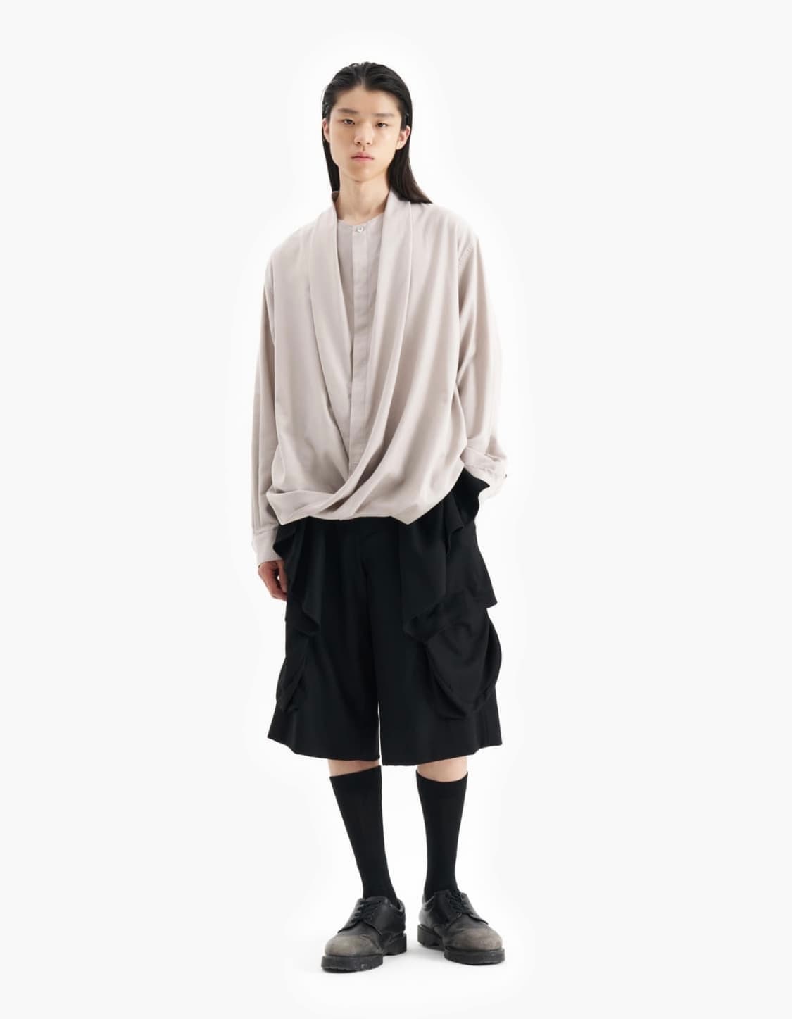 지용킴 jiyong kim drape 셔츠 상품이미지2