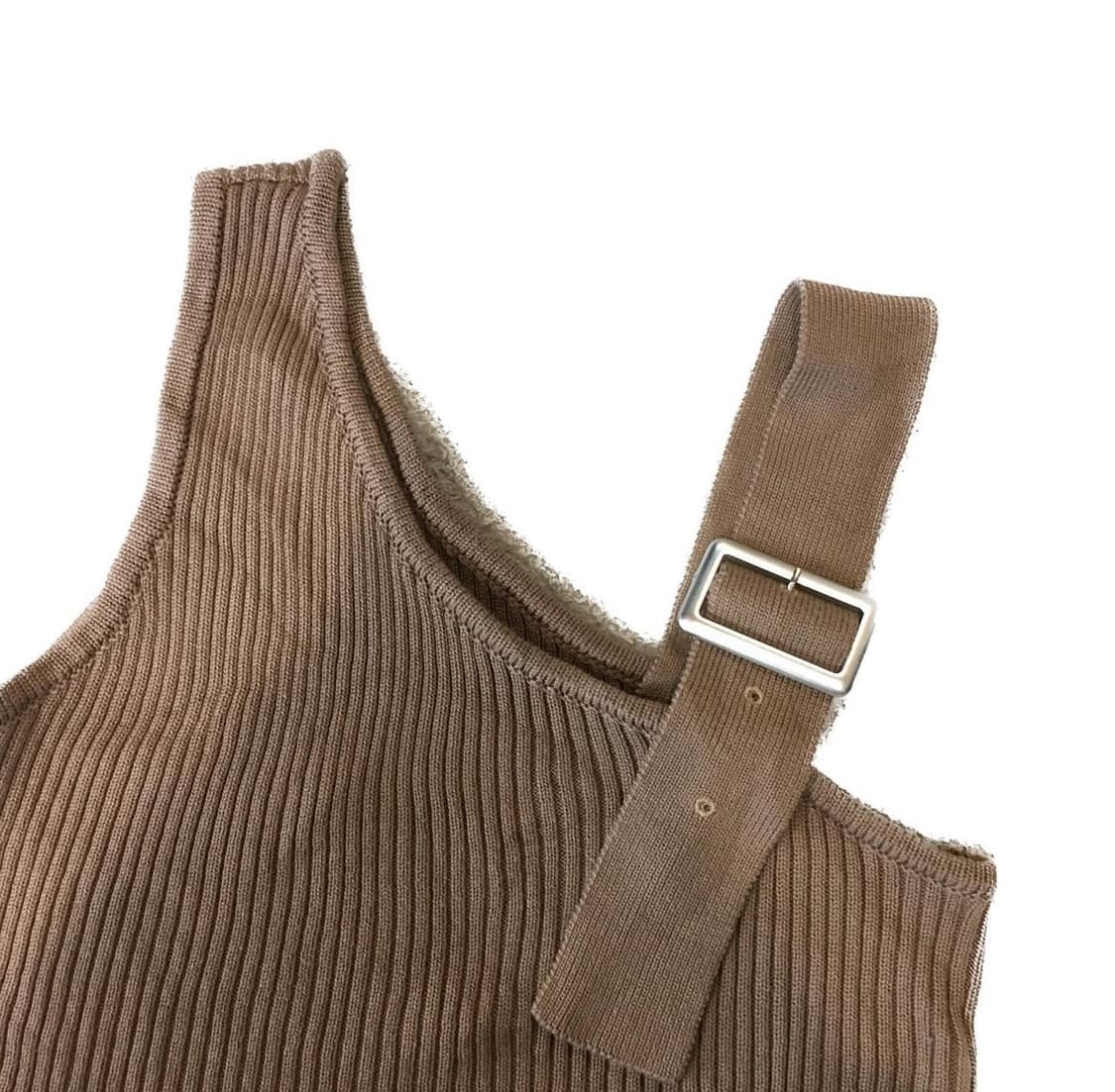 brown knit top 상품이미지3
