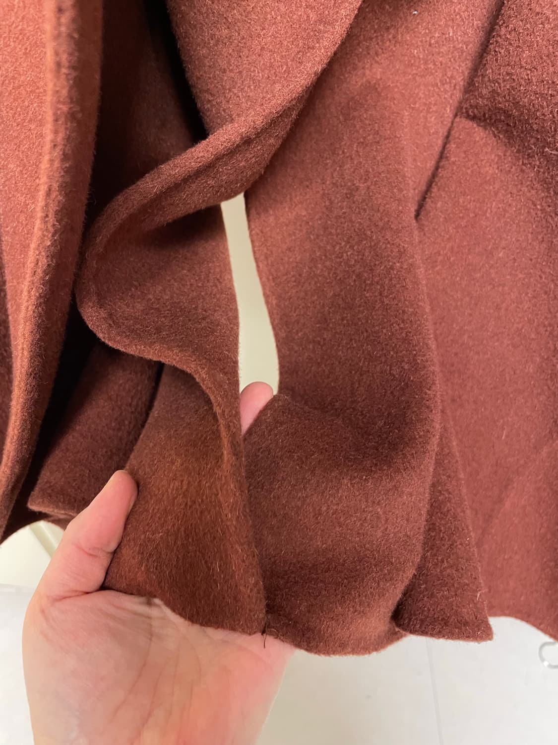 잇미샤 브릭컬러 카멜울블랜딩 롱코트 상품이미지8