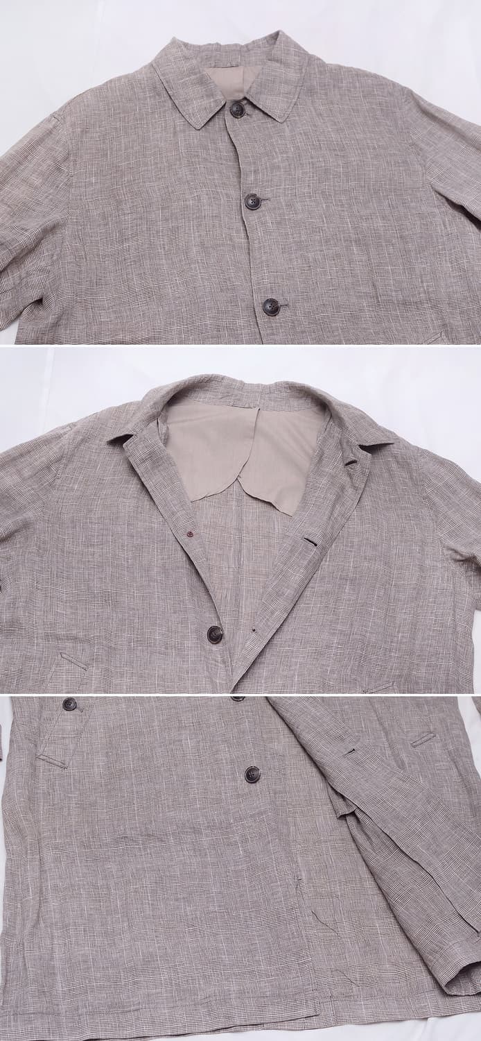 신품급) 시리즈 (series) 피그코팅 피지 린넨 롱자켓 (105+) 상품이미지4