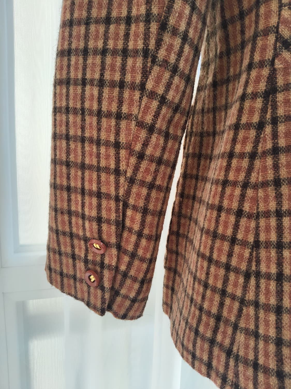 빈티지 체크 자켓 상품이미지7