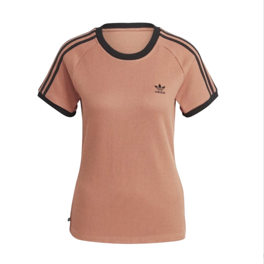 아디다스 삼선 와플 슬림 티셔츠 클레이 스트라타 브라운 S사이즈 상품이미지1