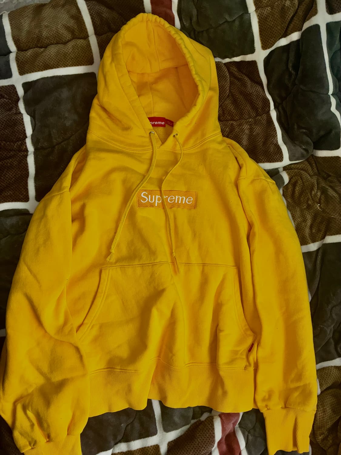 🐥희귀 매물🐥 슈프림 박스로고 옐로우 후드티 상품이미지2