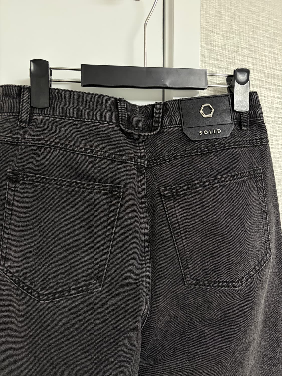 솔리드옴므 블랙 데님 팬츠 46 상품이미지4