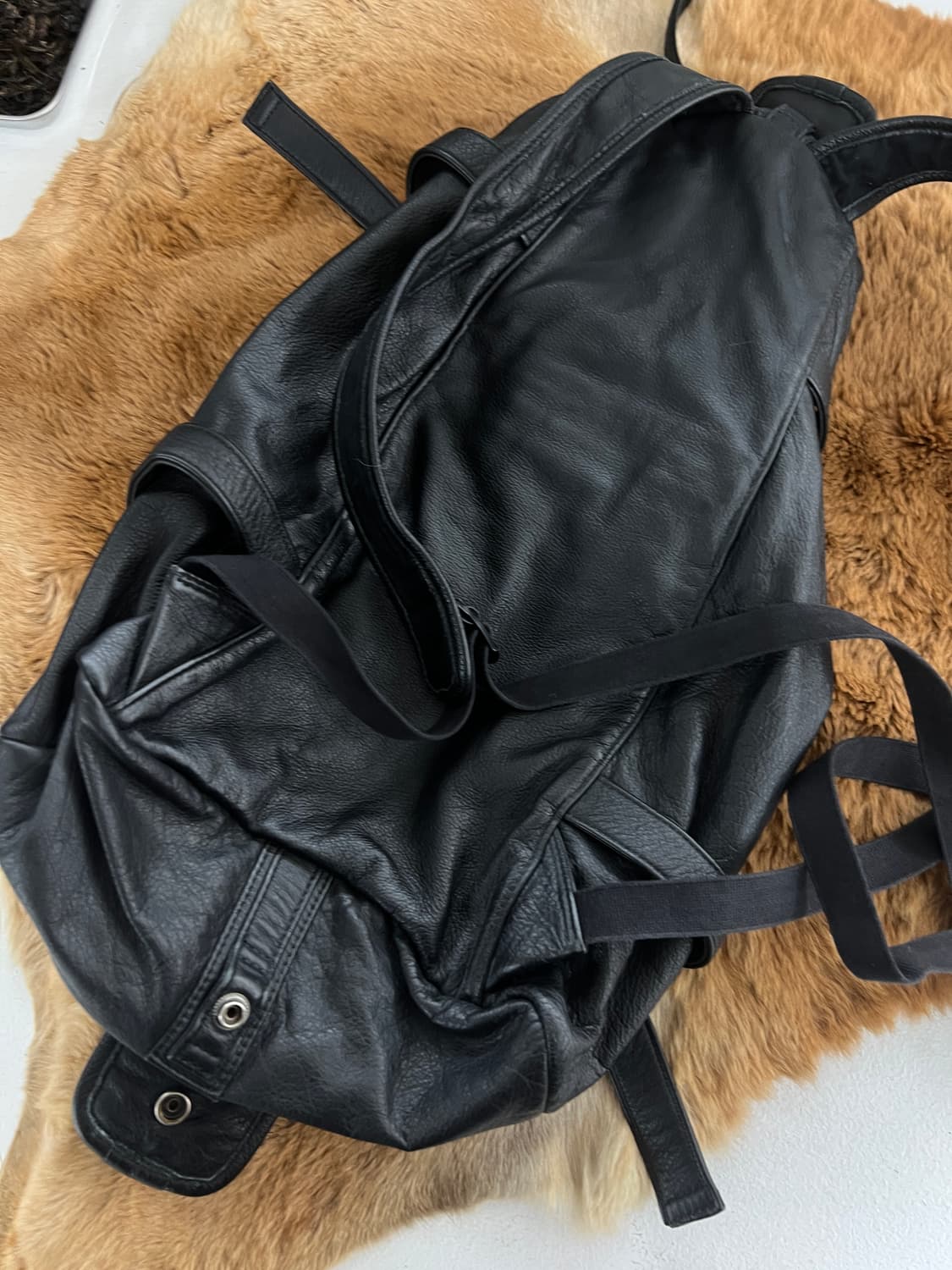 빈티지 레더백팩 상품이미지4