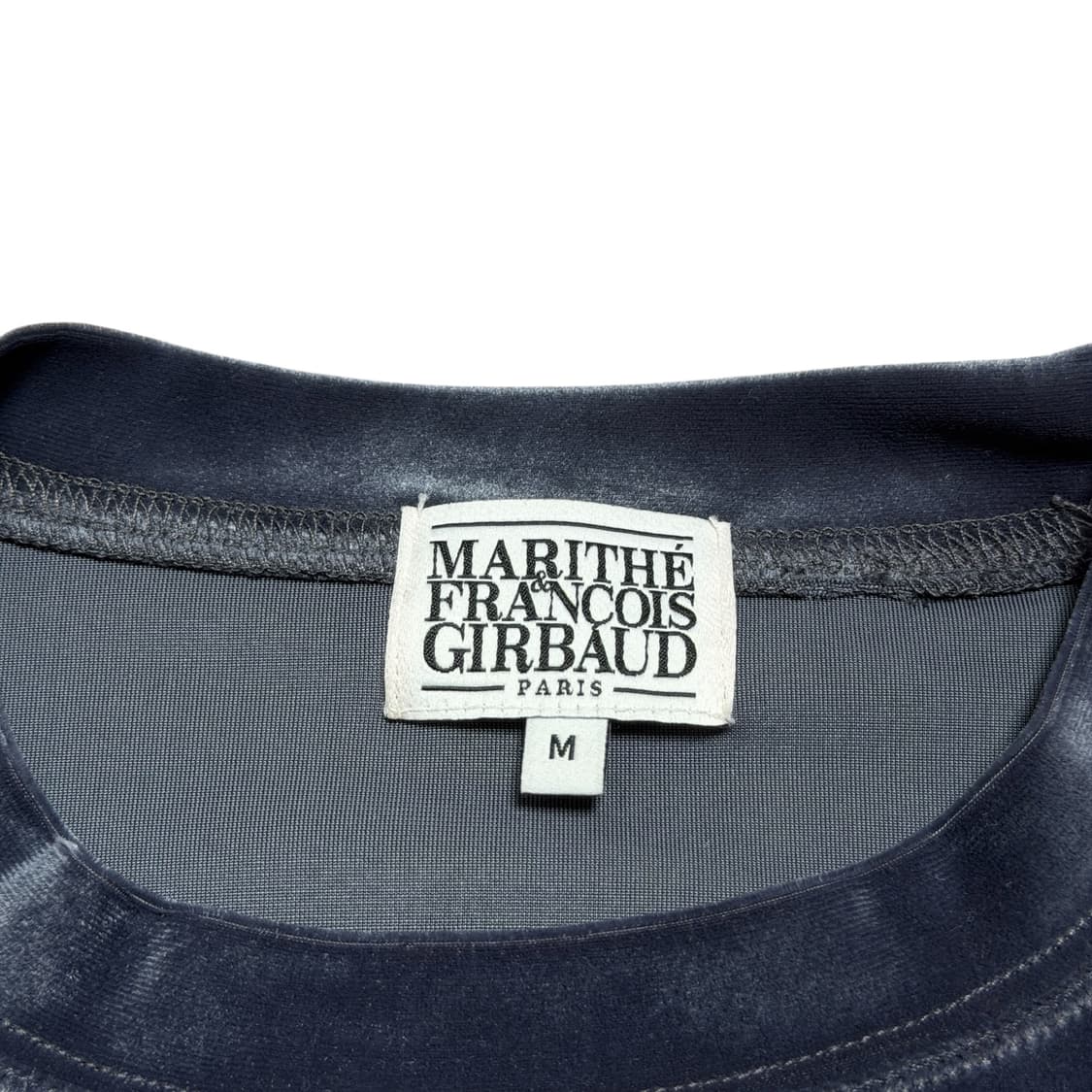 마리떼 프랑소와 벨벳 벨루어 맨투맨 차콜네이비 M 상품이미지4