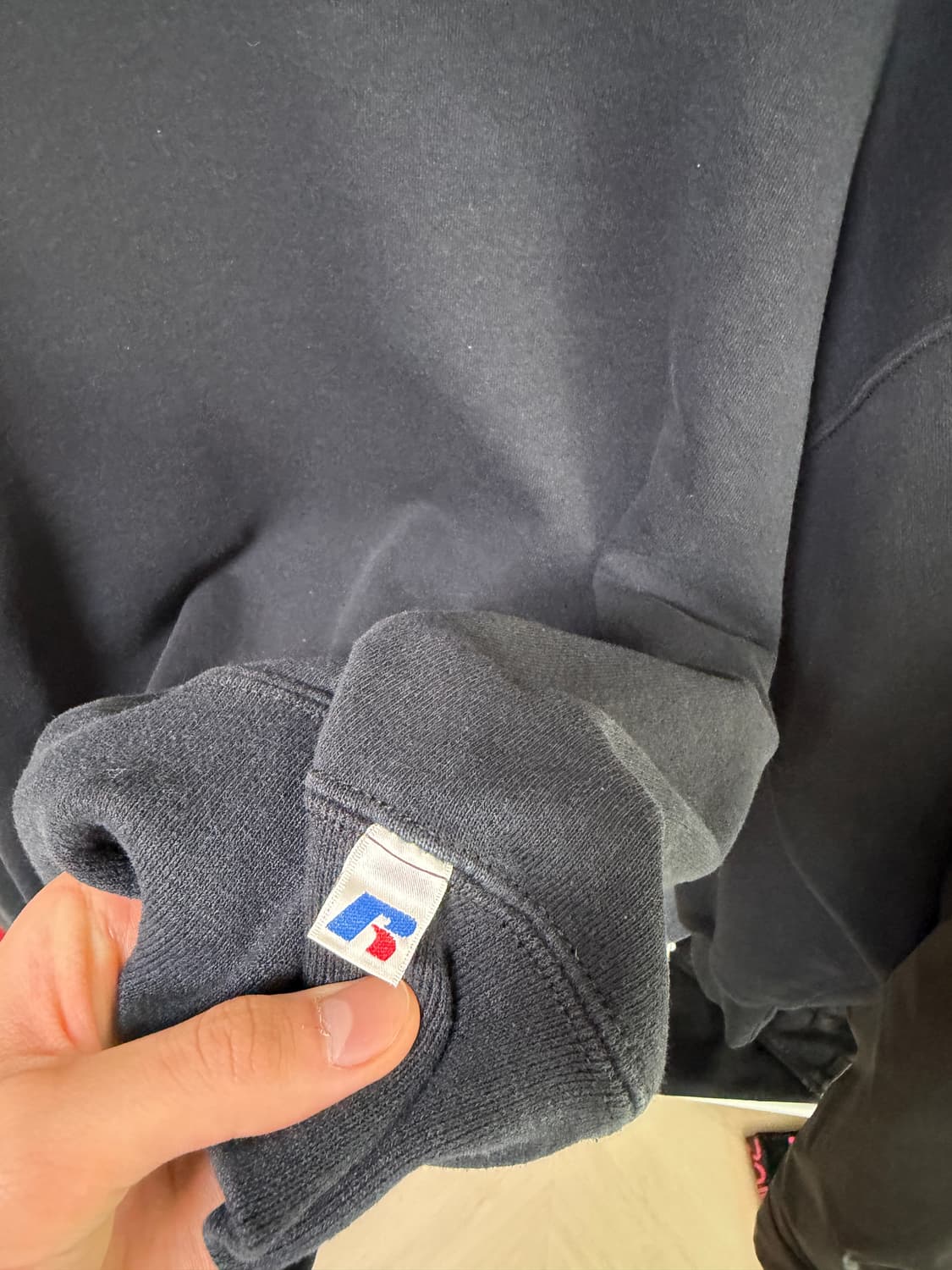 90s 러셀 빈티지 스웻셔츠 블랙 (LT) 상품이미지5