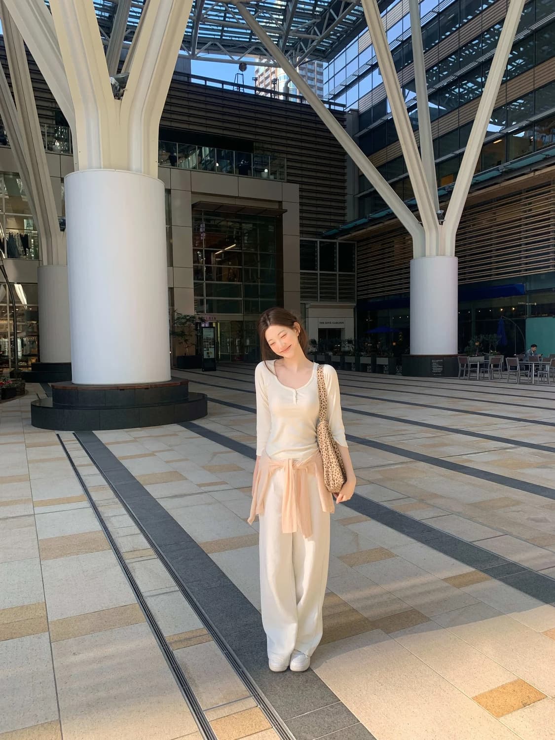 제니오 소프트글로우 가디건 피치 상품이미지2