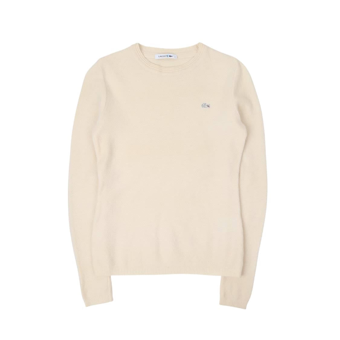 라코스테 우먼스 아이보리 울 니트 상품이미지1